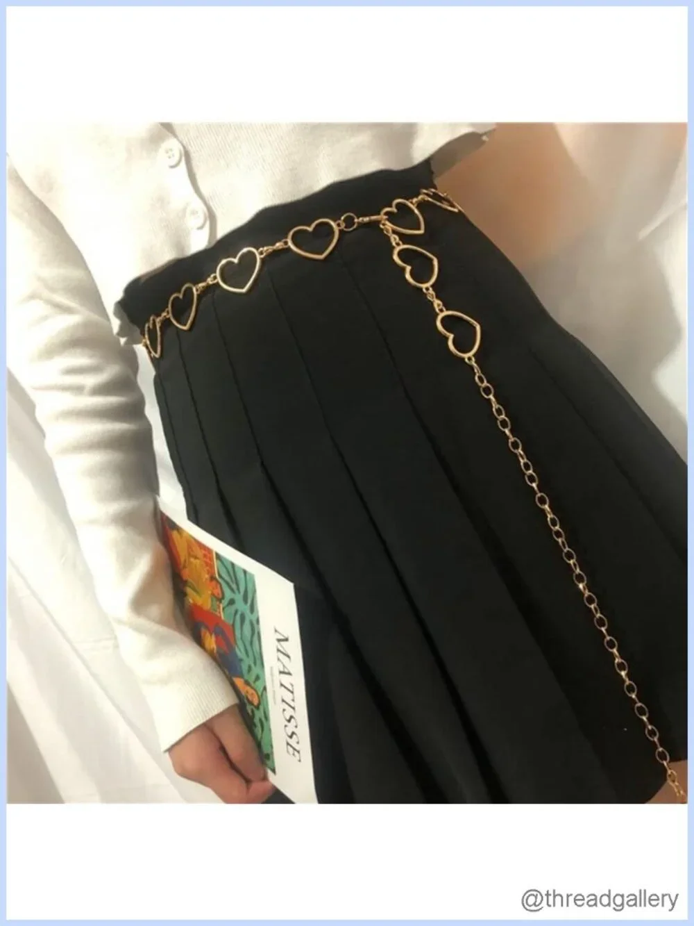 Punk Hip Hop Pants Chain Belt Keychain for Men Women Jeans Cargo